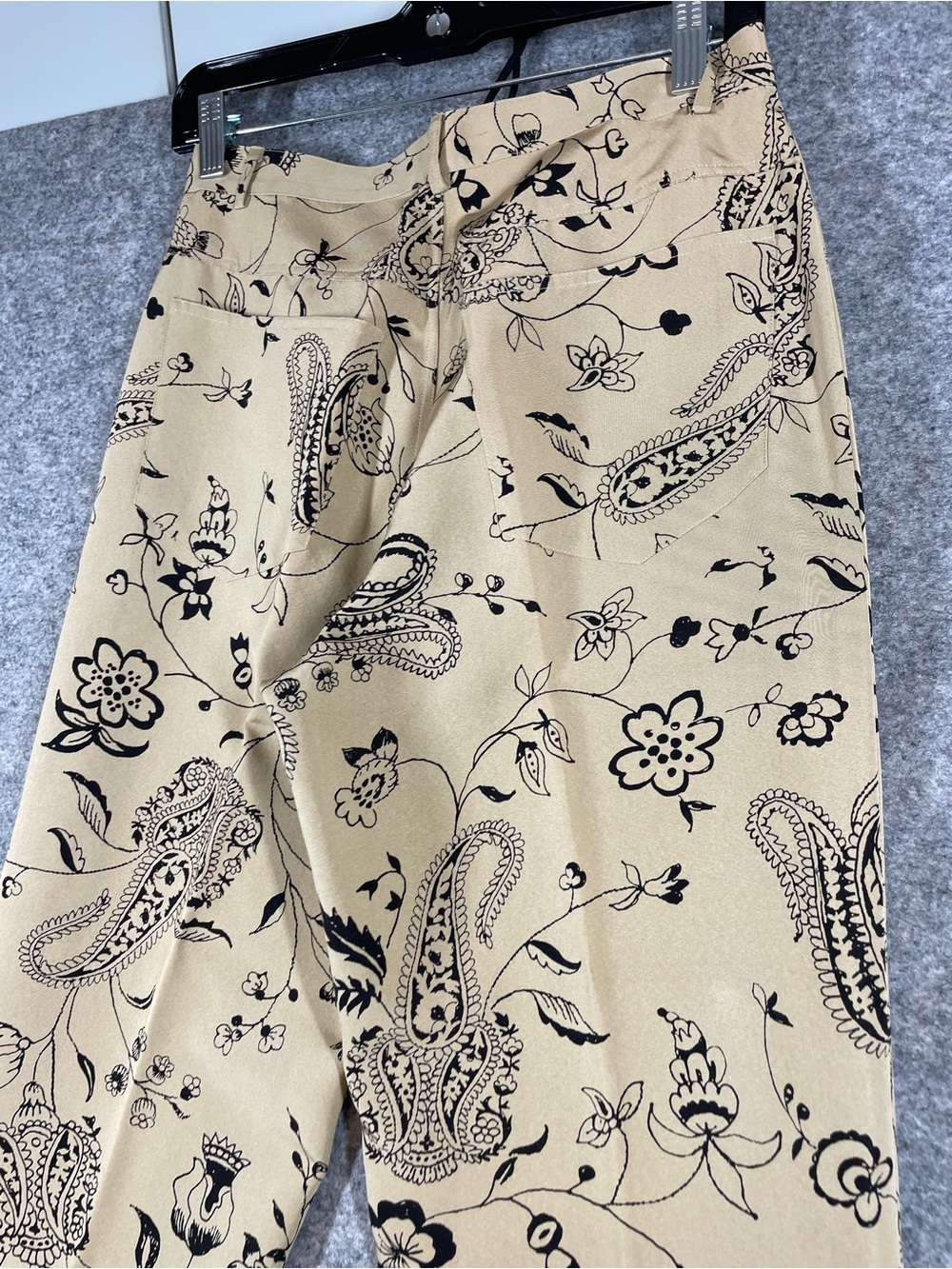 Vintage Barry Bricken Silk Blend Floral Paisley Pants Size 4 Boho Festival Chic - Picture 13 of 16